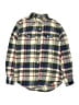 Crewcuts 100% Cotton Plaid Green Long Sleeve Button-Down Shirt Size 12 - photo 1