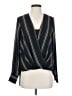 BCBGMAXAZRIA 100% Polyester Blue Long Sleeve Blouse Size XS - photo 1