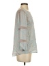 Ecru 100% Rayon Teal 3/4 Sleeve Blouse Size S (estimated) - photo 4