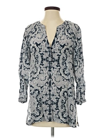 Theory 3/4 Sleeve Silk Top (view 1)