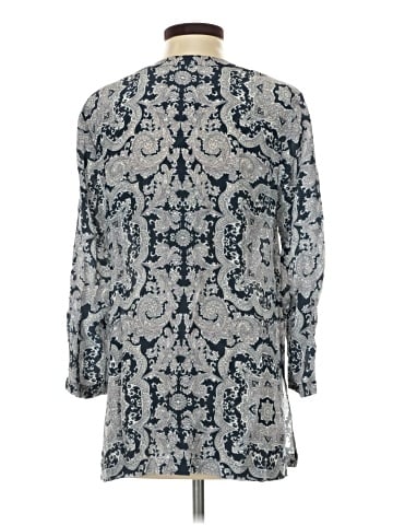 Theory 3/4 Sleeve Silk Top (view 2)
