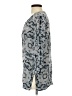 Theory Paisley Gray 3/4 Sleeve Silk Top Size S - photo 5