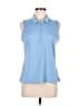 Sigrid Olsen Blue Sleeveless T-Shirt Size M - photo 1