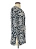 Theory Paisley Gray 3/4 Sleeve Silk Top Size S - photo 4