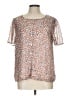 Vila 100% Polyester Brown Short Sleeve Blouse Size EU 42 / US 12 - photo 1
