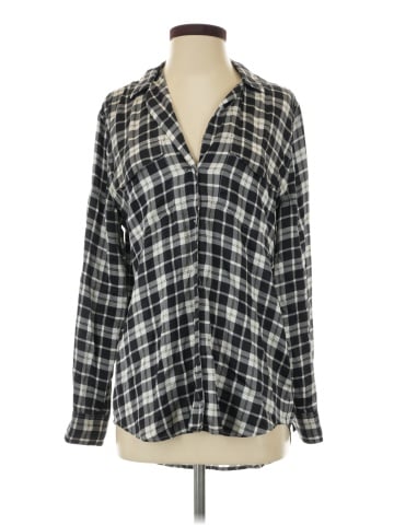Equipment Long Sleeve Silk Top (view 1)