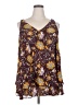 Lane Bryant 100% Polyester Brown Sleeveless Blouse Size 18 - photo 1
