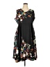 Unbranded Print Black Casual Dress Size 3X - photo 1