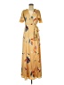 Lovestitch 100% Polyester Yellow Casual Dress Size M - photo 1