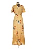 Lovestitch 100% Polyester Yellow Casual Dress Size M - photo 2