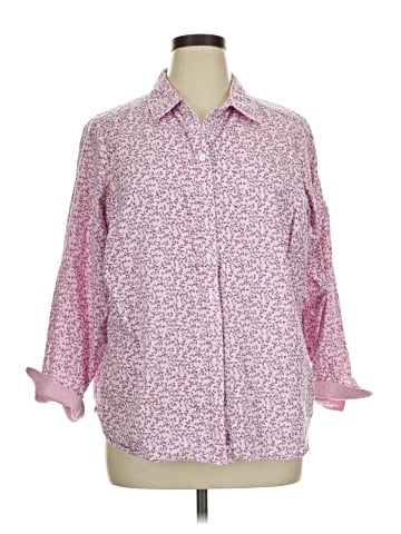 Croft & Barrow 3/4 Sleeve Button-Down Shirt (view 1)