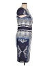 Basler Graphic Blue Cocktail Dress Size EU (IT) 48 / US 12 - photo 4