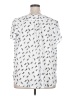 Monday Fun 100% Polyester Print White Short Sleeve Blouse Size 2X - photo 2