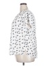 Monday Fun 100% Polyester Print White Short Sleeve Blouse Size 2X - photo 5