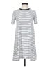 BCBGeneration Stripes Gray Casual Dress Size XXS - photo 1