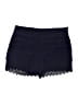 Ann Taylor LOFT 100% Cotton Chevron-herringbone Blue Shorts Size 4 - photo 1
