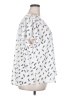Monday Fun 100% Polyester Print White Short Sleeve Blouse Size 2X - photo 4