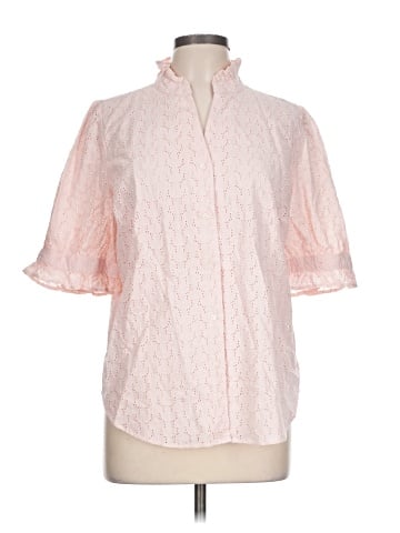 Ann Taylor Short Sleeve Blouse (view 1)