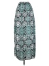Soprano 100% Polyester Print Teal Casual Skirt Size S - photo 1