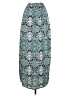 Soprano 100% Polyester Print Teal Casual Skirt Size S - photo 2