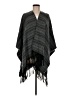 Francesca's 100% Acrylic Gray Poncho One size - photo 1