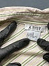A. Byer Stripes Ivory 3/4 Sleeve Button-Down Shirt Size L - photo 7