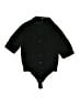 Express Outlet Black 3/4 Sleeve Button-Down Shirt Size M - photo 1