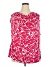 Jones New York 100% Polyester Red Sleeveless Blouse Size 3X - photo 1