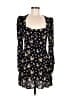 Zara Floral Black Cocktail Dress Size M - photo 1