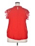 Rain 100% Polyester Red Sleeveless Blouse Size 2X - photo 2