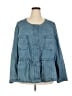 Lane Bryant Blue Denim Jacket Size 24 - photo 1