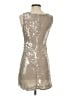 STAUD 100% Polyester Metallic Silver Cocktail Dress Size S - photo 2