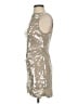 STAUD 100% Polyester Metallic Silver Cocktail Dress Size S - photo 5