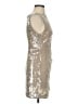 STAUD 100% Polyester Metallic Silver Cocktail Dress Size S - photo 4