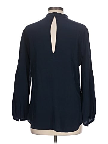 Amanda Uprichard Long Sleeve Silk Top (view 2)