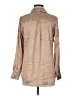Japna 100% Polyester Animal Print Tan Long Sleeve Blouse Size M - photo 2