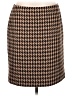 Talbots Houndstooth Brown Casual Skirt Size 8 - photo 1