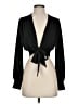 Mind Code Black Long Sleeve Blouse Size S - photo 1