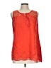Cupio 100% Cotton Orange Sleeveless Blouse Size L - photo 1