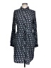 Maison Jules 100% Polyester Print Black Casual Dress Size L - photo 1