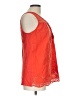 Cupio 100% Cotton Orange Sleeveless Blouse Size L - photo 4