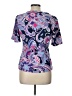 Talbots Purple Short Sleeve Blouse Size L (petite) - photo 2