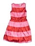 Crewcuts Outlet 100% Polyester Stripes Pink Dress Size 12 - photo 1