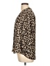 Vince Camuto Animal Print Tan 3/4 Sleeve Blouse Size L - photo 5
