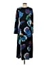 Babaton Print Black Casual Dress Size 4 - photo 1