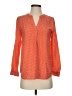 Joie Polka Dots Orange Long Sleeve Blouse Size XS - photo 1