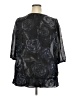 Just My Size 100% Polyester Black 3/4 Sleeve Blouse Size 2X Plus - photo 2