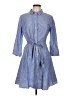 Tommy Hilfiger Blue 3/4 Sleeve Button-Down Shirt Size 12 - photo 1