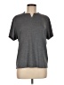 Alfani 100% Polyester Gray Short Sleeve Top Size M - photo 1