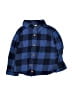 Wrangler Jeans Co Checkered-gingham Blue Long Sleeve Button-Down Shirt 12-18 MO / 18 MO - photo 1